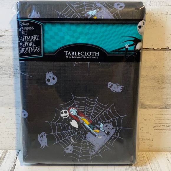 Dining Disney The Nightmare Before Christmas Tablecloth 7 In Round